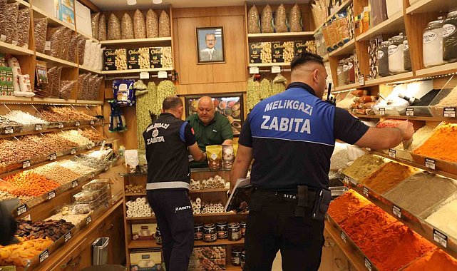 Melikgazi Zabıtası'ndan bayram öncesi sıkı denetim