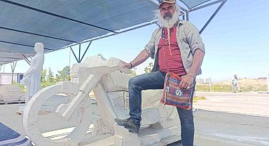 Mermer, sanatçıların elinde birbirinden güzel eserlere dönüştü