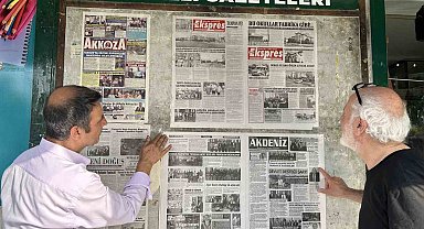 Mersin'de 48 yıllık duvar gazetesi geleneği