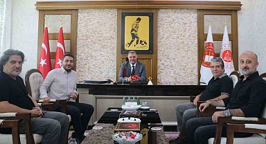 Mersin'de basın mensuplarından Başsavcı Öztoprak'a veda ziyareti