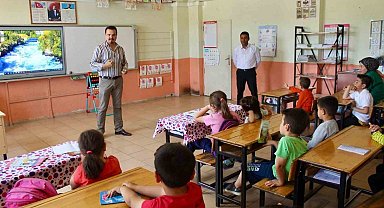 Mersin'in yayla köylerinde öğrencilere diş sağlığı eğitimi