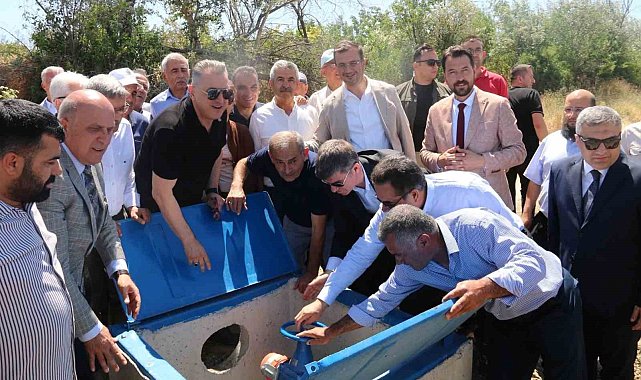 Merzifon'da 2 köye kapalı sulama sistemi