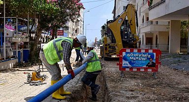 MESKİ, Yapraklıkoy mevkiinde içme suyu hattını yeniledi