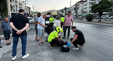 Milas'ta otomobil ile motosiklet çarpıştı: 1 yaralı