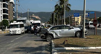 Milas'ta trafik kazası: 1 yaralı