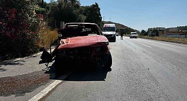 Milas'ta trafik kazası: 1 yaralı