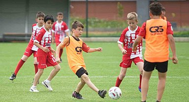Minik yıldızlar Samsunspor için sahada