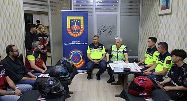 Motosiklet sürücülerine güvenlik eğitimi