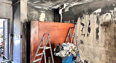 Motosiklet ustasının 35 yıllık emeği yangında küle döndü