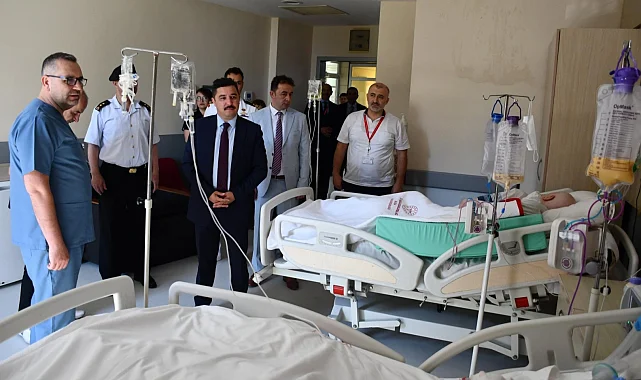 Mudanya Kaymakamı Terzi'den hastanede 'şifa' ziyareti