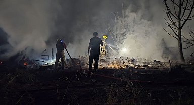 Mudanya'da bağ evi alevlere teslim oldu