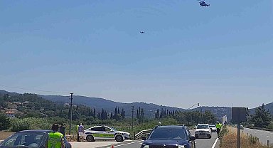 Muğla'da dron ve helikopter destekli trafik denetimi