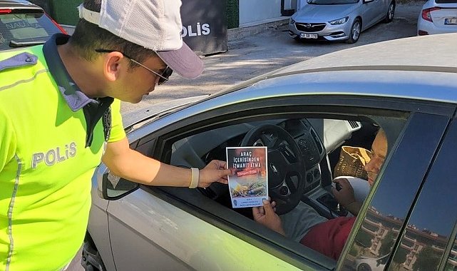 Muğla'da yangın alarmı trafik ekipleri sahada, broşürler dağıtılıyor