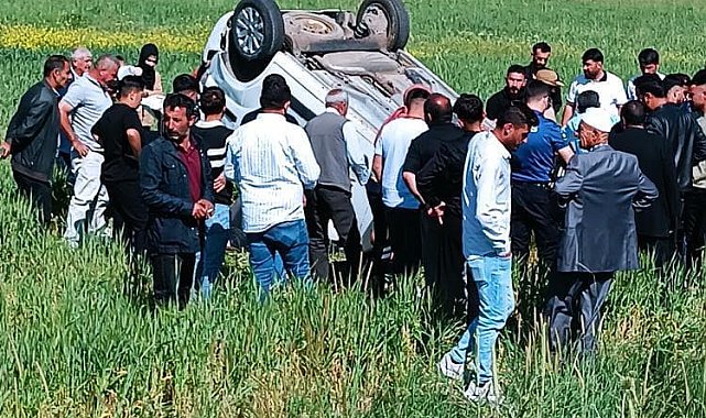 Muş'ta takla atan hafif ticari araçtaki 3 kişi yaralandı