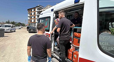 Mutfakta çıkan yangına komşu müdahalesi