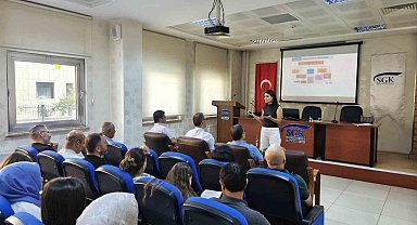 Niğde SGK personeline iş sağlığı ve güvenliği eğitimi verildi