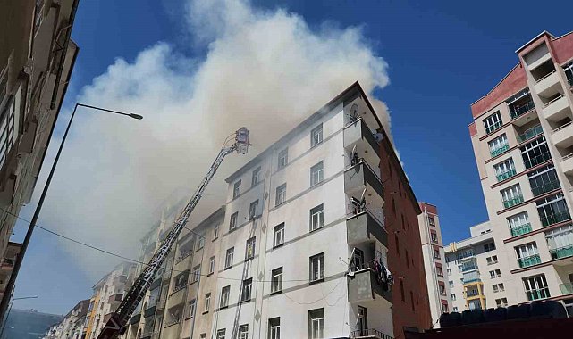 Niğde'de bacadan çıkan yangın korkuttu