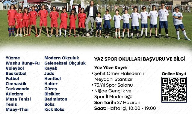 Niğde'de gençler spora doyacak