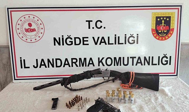 Niğde'de ruhsatsız silah operasyonu
