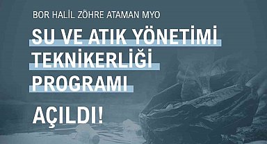 NÖHÜ'de Su ve Atık Yönetimi Teknikerliği bölümü açıldı