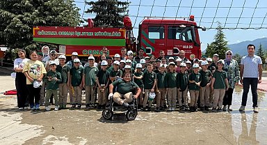 Öğrencilere orman yangınlarıyla mücadele anlatıldı