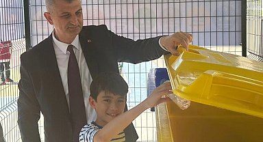 Öğrencilere sıfır atık eğitim sahası kuruldu