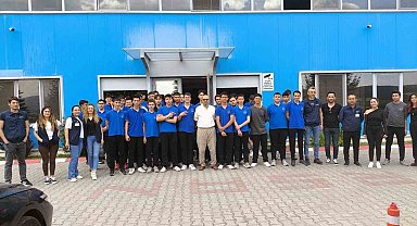 Öğrencilerin fabrika ziyareti