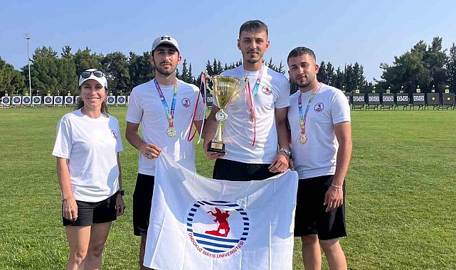 OMÜ'lü okçular Türkiye şampiyonasında zirveye çıktı: 2 altın, 1 gümüş madalya