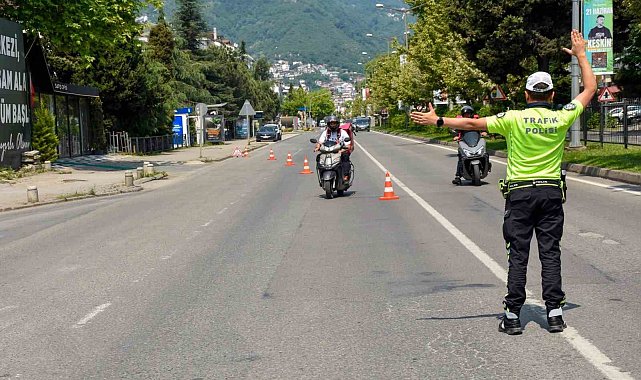Ordu'da 9 günde 22 bine yakın araç ve sürücüsü denetledi