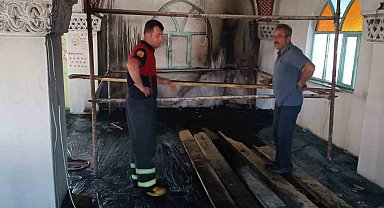 Osmancık'ta camide çıkan yangın söndürüldü