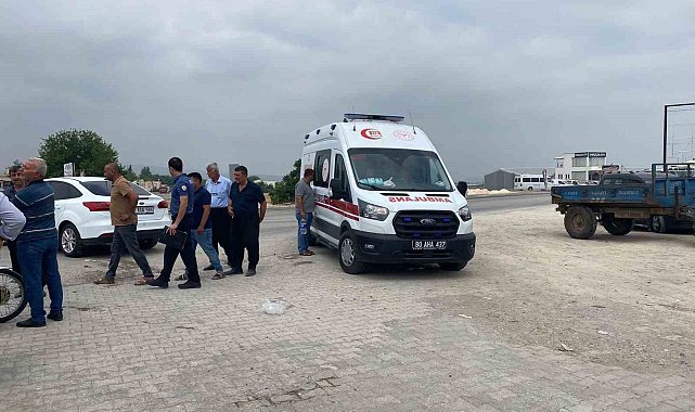 Osmaniye'de araçla çarpışan motosikletteki 2 kişi yaralandı