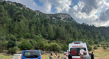Ot toplamak için antik kente çıkan kadın kayalıklardan düşerek hayatını kaybetti