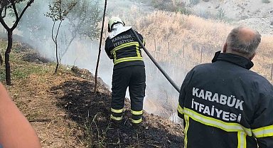 Otluk alanda çıkan örtü yangını büyümeden söndürüldü