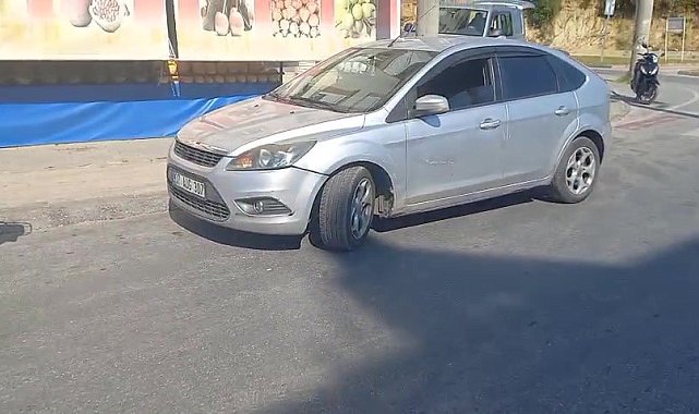 Otomobil ile motosiklet çarpıştı: 1 yaralı