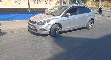 Otomobil ile motosiklet çarpıştı: 1 yaralı