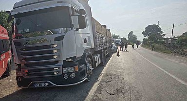 Otomobil kamyona çarptı, sürücü hayatını kaybetti