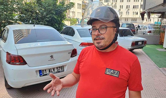 Otomobil sürücüsüne 'kask' cezası şoku