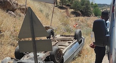 Otomobil takla attı: 1 yaralı