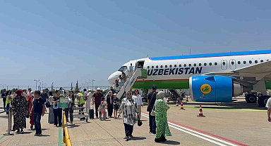 Özbekistan'dan Gazipaşa-Alanya Havalimanı'na ilk direkt uçuş gerçekleşti
