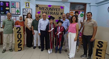 Özel öğrencilerin mezuniyet sevinçlerine ortak oldular