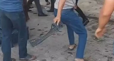 Pazarda alışveriş kavgası meydan savaşına döndü