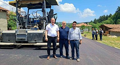 Pazaryeri'nde köy yolları sıcak asfaltla buluşuyor