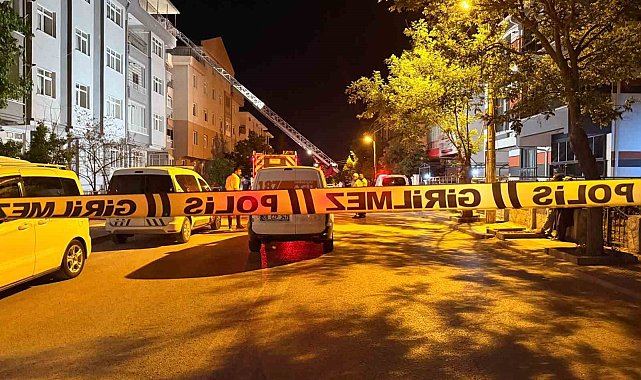 Polatlı'da 5 katlı binada yangın çıktı