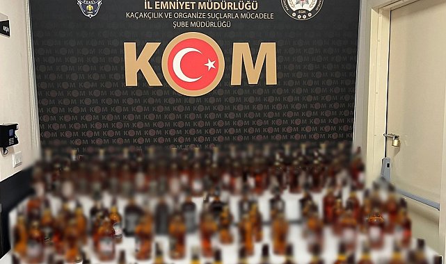 Polisten bağ evine sahte bandrollü alkol baskını