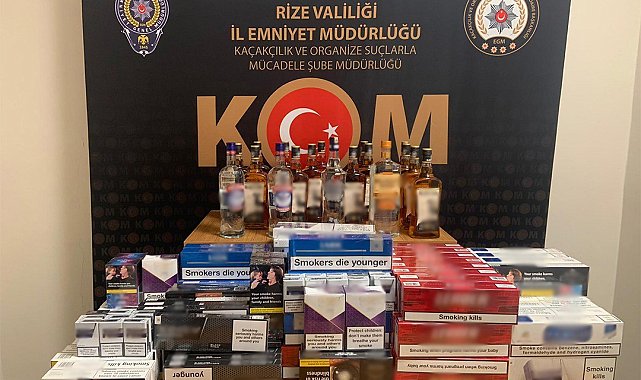 Rize'de kaçakçılık operasyonu