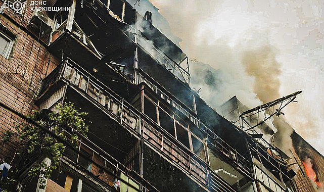 Rusya'dan Harkov'a savaşın başından bu yana en yoğun saldırı: 3 ölü, 21 yaralı