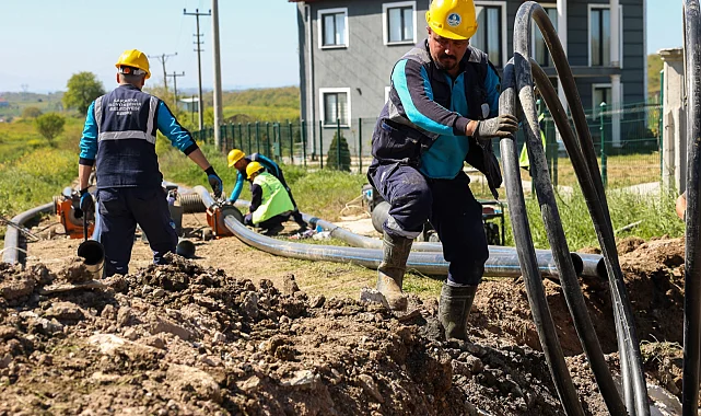 Sakarya Kaynarca'nın 11 kilometrelik yeni içme suyu hattı tamamlandı