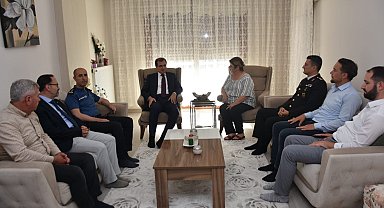 Salihli'de şehit aileleri Kurban Bayramı'nda unutulmadı