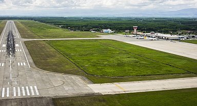 Samsun Havalimanı'nın 5 aylık yolcu trafiği yarım milyonu geçti