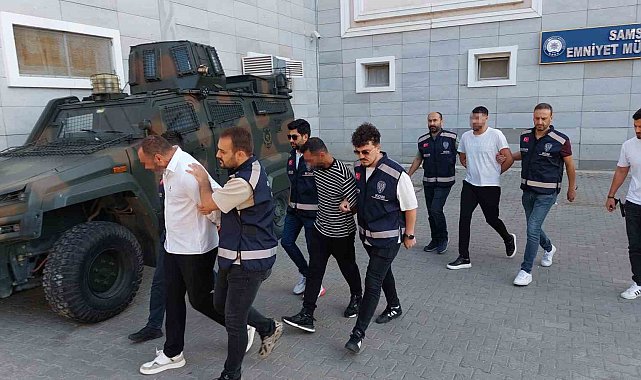 Samsun merkezli 8 ilde sahte alkol operasyonunda 4 kişi adliyeye sevk edildi